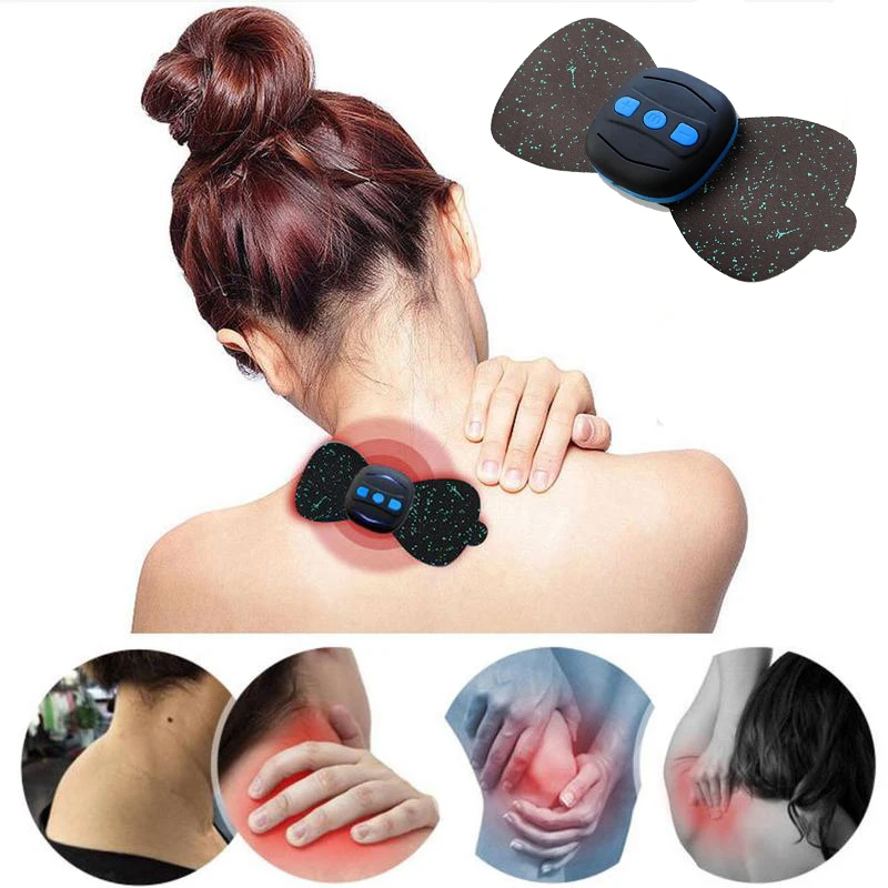 

Mini Neck Cervical Vertebra Massager Electric Low Frequency Current Pulse Massager For Shoulder Body Waist Arm Legs Relaxation