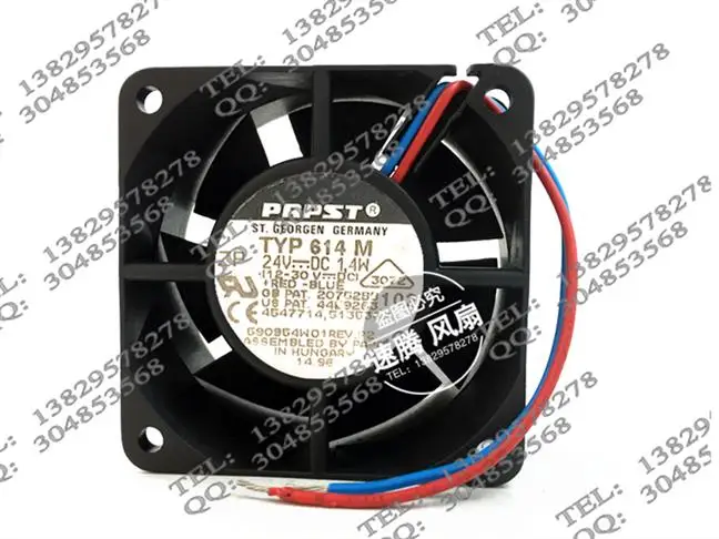 

614 M 24V 1.4W 6CM / cm double ball silent fan drive