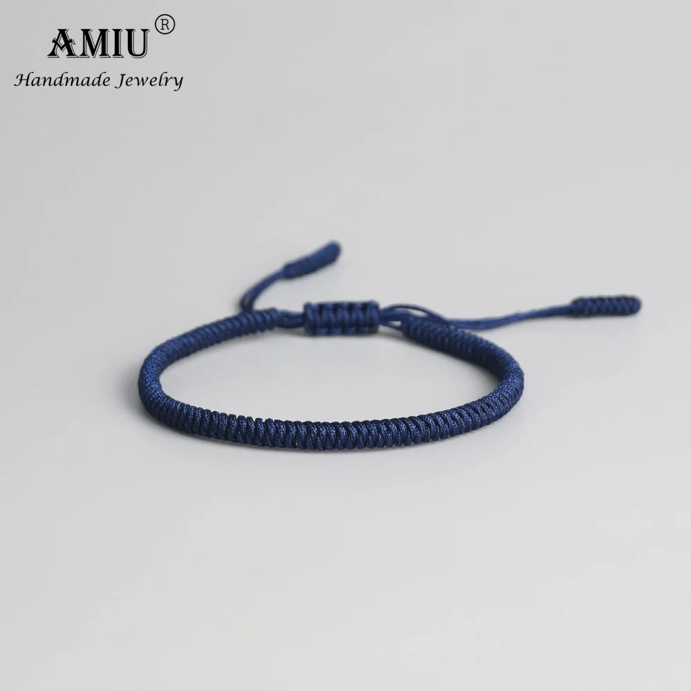 AMIU 3 шт Тибетские буддийские плетеные тибетские браслеты и для женщин мужчин