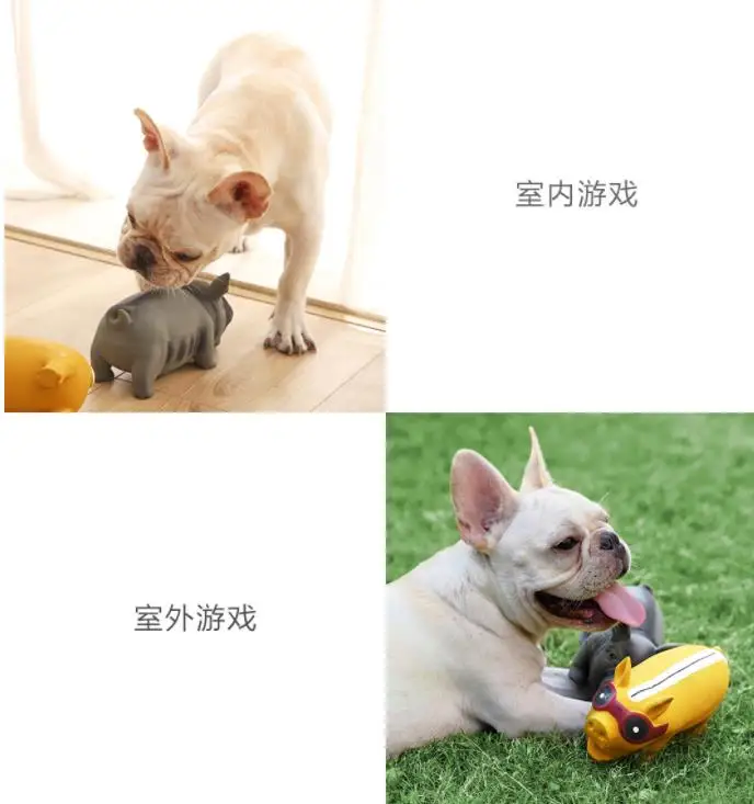 Xiaomi Новая игрушка для собак пищалка сжимаемая звуковая игрушка свинья прочная жевательная игрушка пищащая игрушка для животных не деформируется легко чистить умный дом