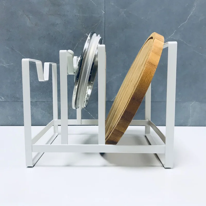 Книжная полка бытовые предметы кухонная Многоуровневая для крышек кастрюль