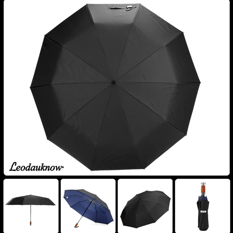 Comprare Ombrello Completamente Automatico Uomo Business Blu Ombrello Grande Impermeabile Lusso Antivento Paraguas Ombrello Pieghevole Plegable EB5YS