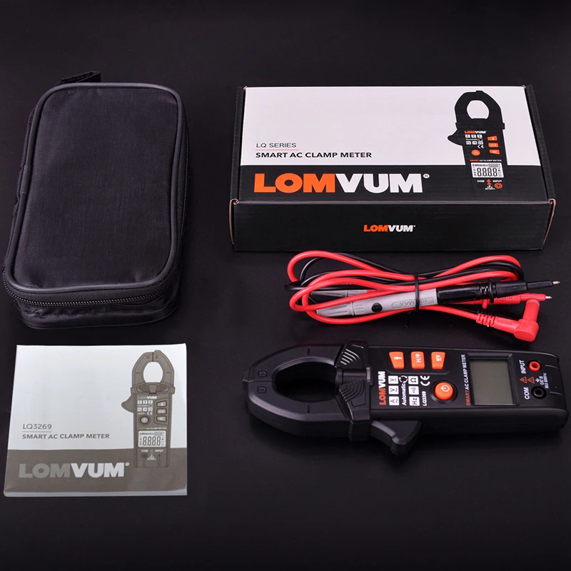 Цифровой зажим Измеритель постоянного/переменного тока LOMVUM для измерения