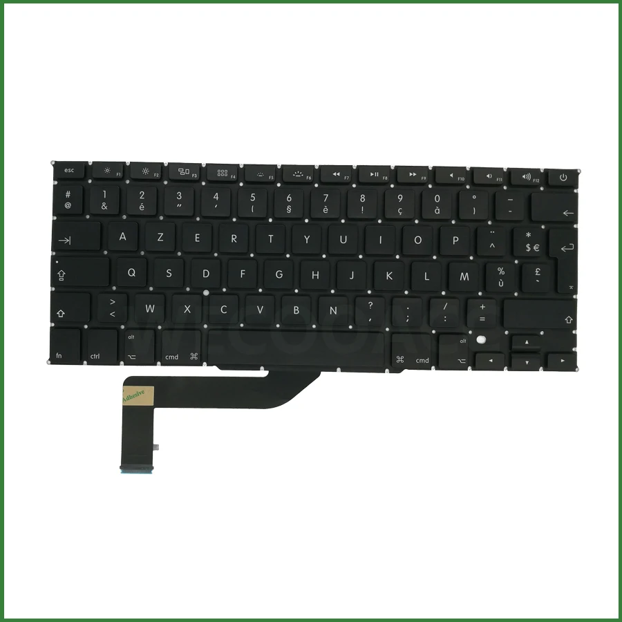 Новая сменная клавиатура A1398 для Macbook Pro Retina 15 дюймов Французская 2012 2013 2014 2015 года |