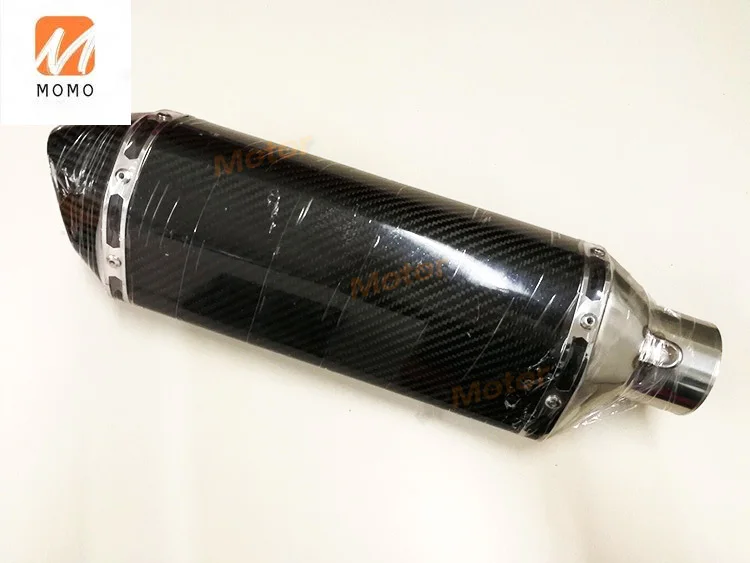 

JPmotor Motorcycle Exhaust Silencer 51MM Exhaust Pipe System Motorbike Exhaust Muffler for FZ6 CBR250 CB600 K7 K8