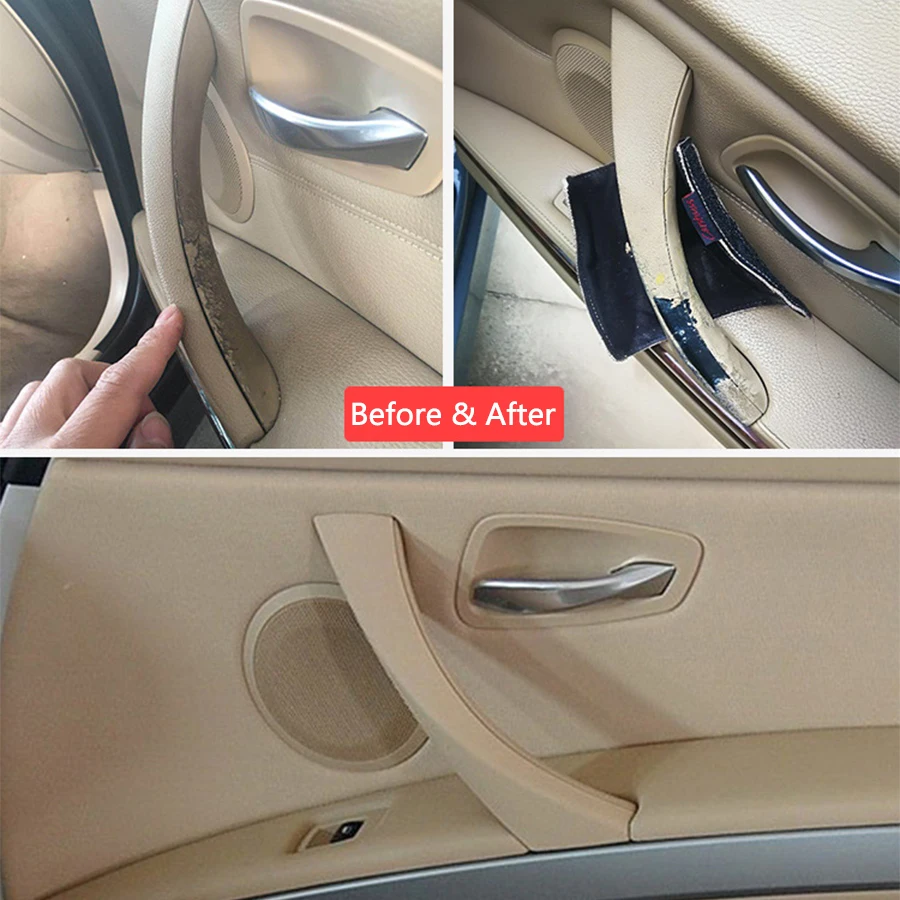 

Car Inner Handle Interior Door Panel Pull Trim Cover Gray Beige Black Left Right For BMW 3 series E90 E9 328 325 320 318 316