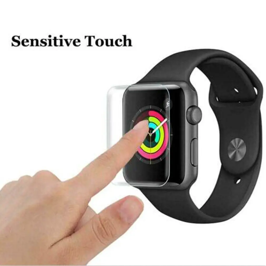 Изогнутая стальная пленка для iWatch серии 1/2/3/4 32 мм/40 мм/42 мм/44 мм защита от царапин
