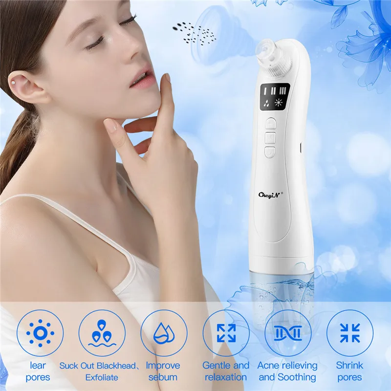 

2 IN 1 Facial steamer Deep Cleaner Small Bubble Vacuum Blackhead Remover Skin Humidifier Whitening Beauty Facial Cleaning Tool