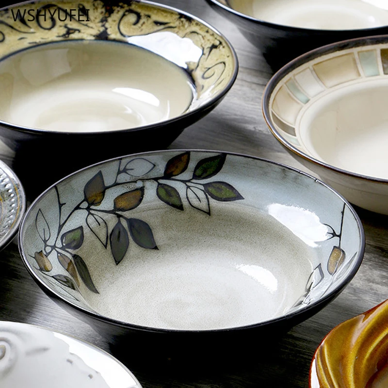 1 шт. декоративная керамическая тарелка для фруктов салатов | Дом и сад