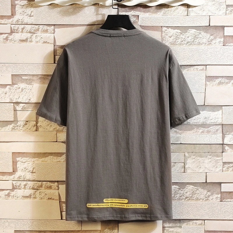 

Cotton Men's Fashion T-shirt Funny Mens Summer Tshirts 5XL Casual T Shirt White Tee for Man Male Oversized Tee Shirts Streetwear