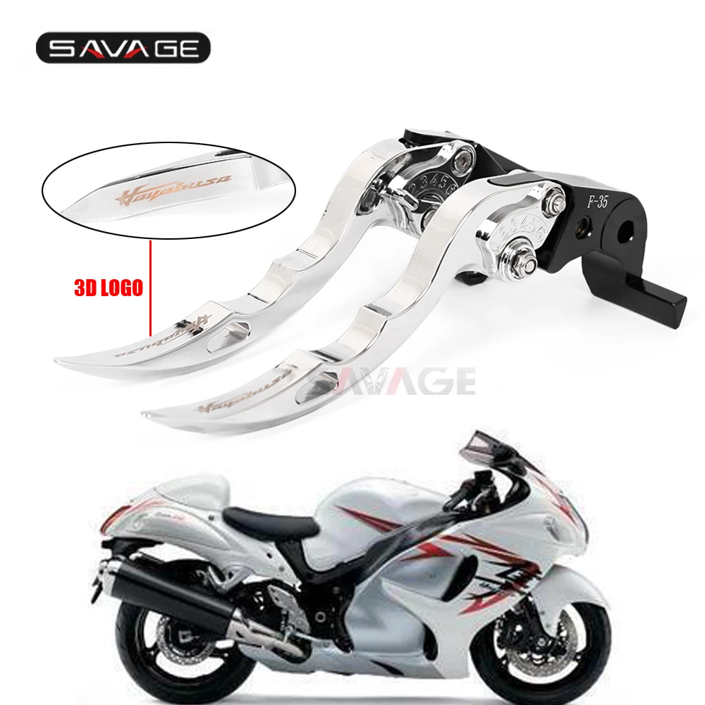 

Knife Blade Brake Clutch Levers For SUZUKI HAYABUSA GSXR 1300 GSX-R1300 2021 2022 Motorcycle Accessories CNC Chrome 3D LOGO