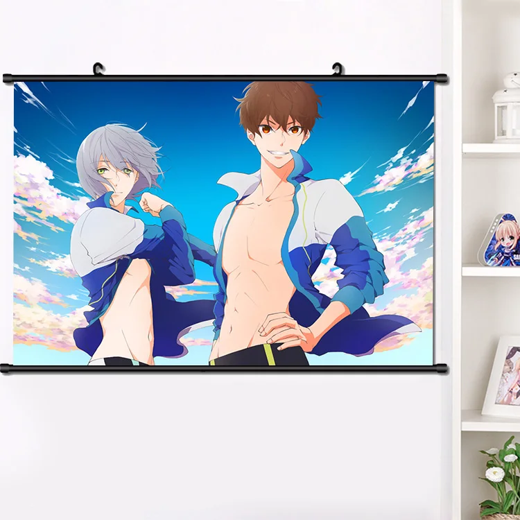 Аниме бесплатно! Харука Тачибана Макото Косплей прокрутки плакат манга