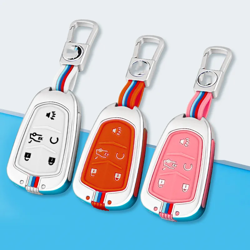 

Car Genuine Key Case Holder Shell For Cadillac ESV Escalade CTS XTS SRX ATS 2015 2016 2017 2018 CT5 XT5 XT6 Accessories Auto