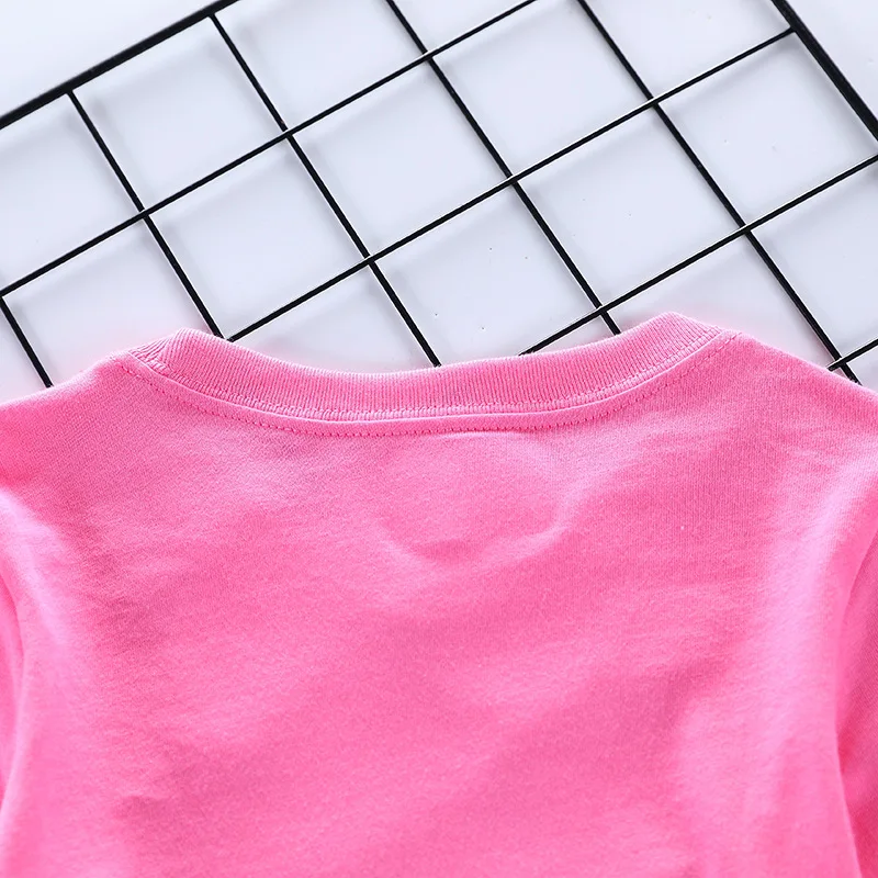 Nueva oto&ntilde;o marca ni&ntilde;os ni&ntilde;o ni&ntilde;a camiseta + Pantalones trajes de dibujos animados ni&ntilde;o sudadera + Pantalones 2 unids/set moda beb&eacute; sudaderas con capucha traje de ropa-2