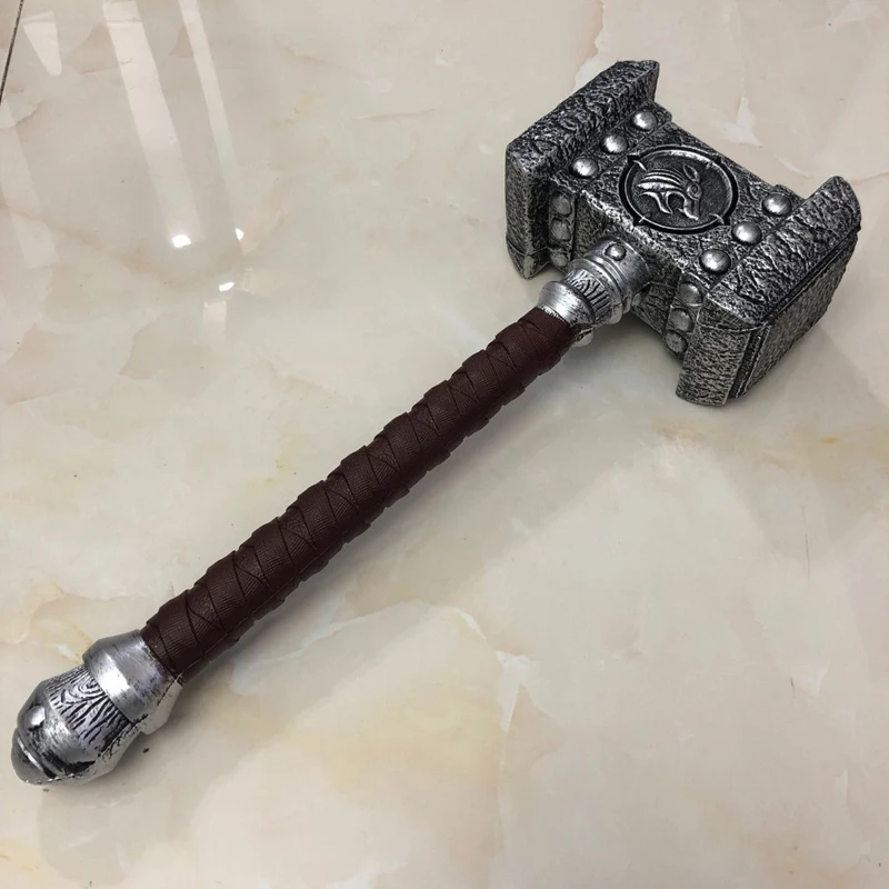 

WOW 1: 1 Cosplay Hammer 54cm Destroy Hammer Gun Role Playing Safety PU Material Kids Gift
