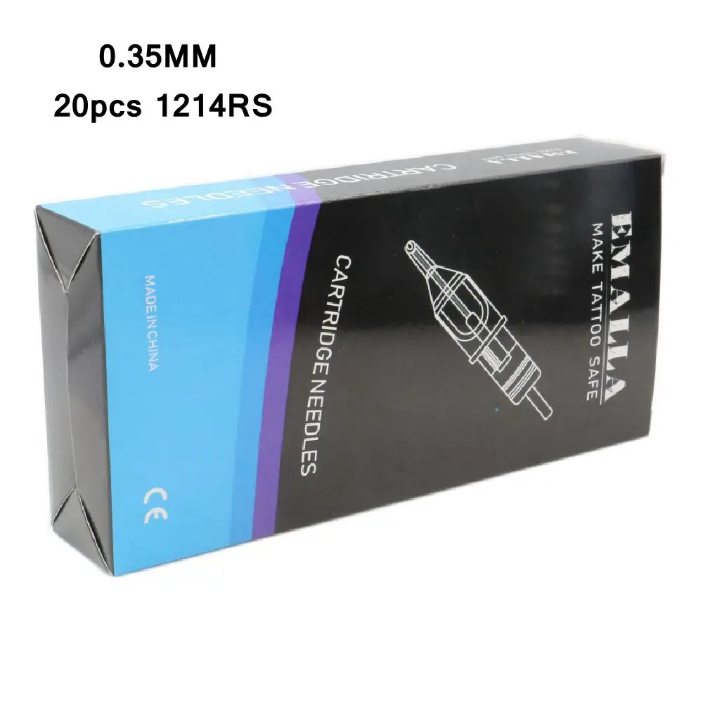 

20 pcs /lot Assorted New Mixed Revolution Tattoo Cartridge Needles RL RS M1 CM for Cartridge Machine Grips Tattoo Supply