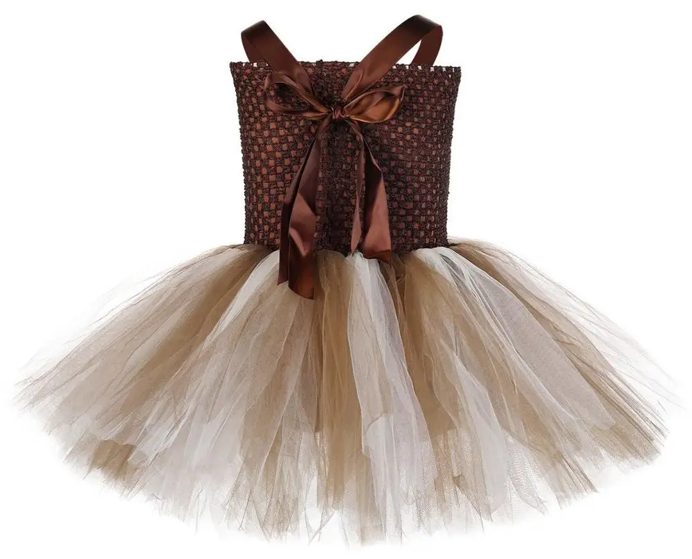 Животные из зооппарка олень костюм жирафа для девочек От 1 до 12 лет платье-пачка в