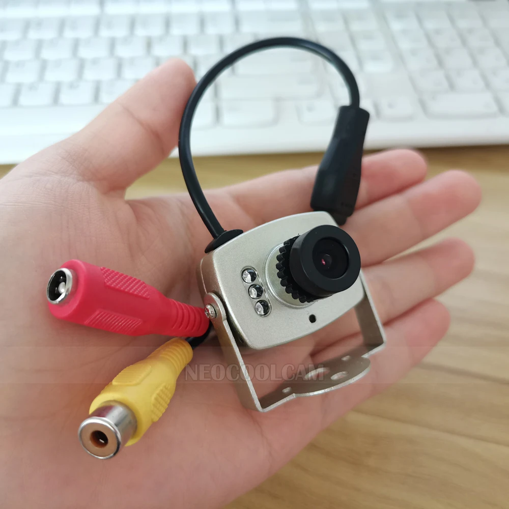 HD 700TVL CMOS цветная маленькая металлическая аналоговая мини-камера 850нм