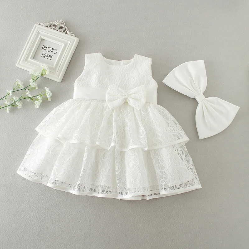

Little Girls Lace Clothing Baby Dresses Party and Wedding Newborn Baptism Frocks Birthday Gown