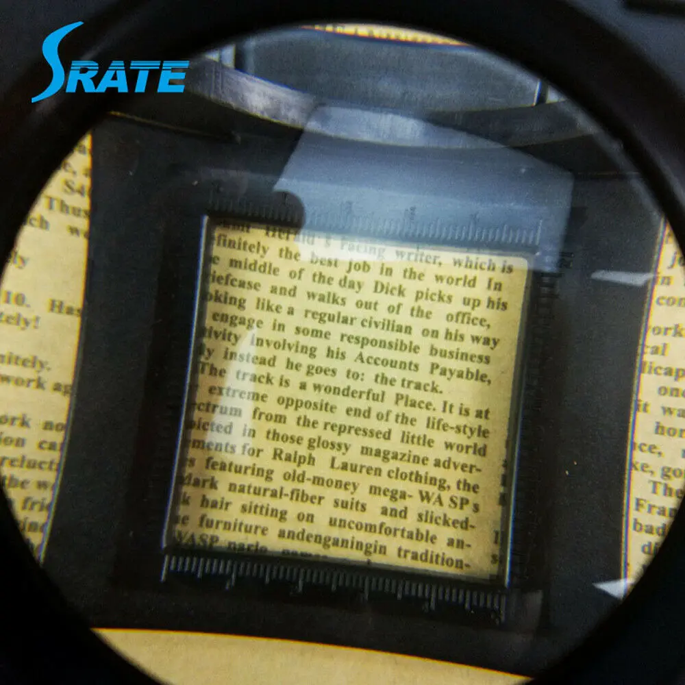 4-teiliges Set 5-fache 65mm Lupe K9 Optische Linse Vergrößerungsglas Dreifach Faltbarer Stoffspiegel Taubenaugen-Vergrößerungsgläser – Detail 4
