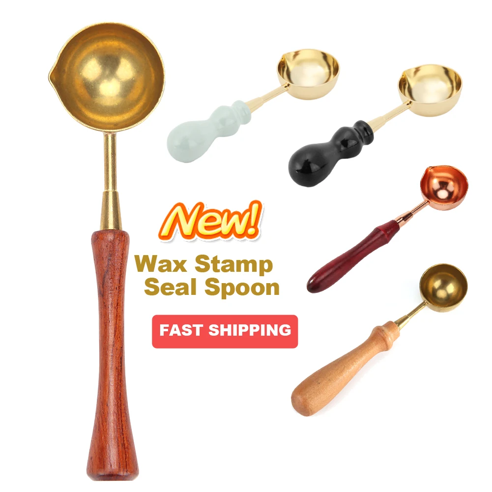 1 шт. ложка для воска Винтаж воск запечатывания плавления уплотнения гранулы