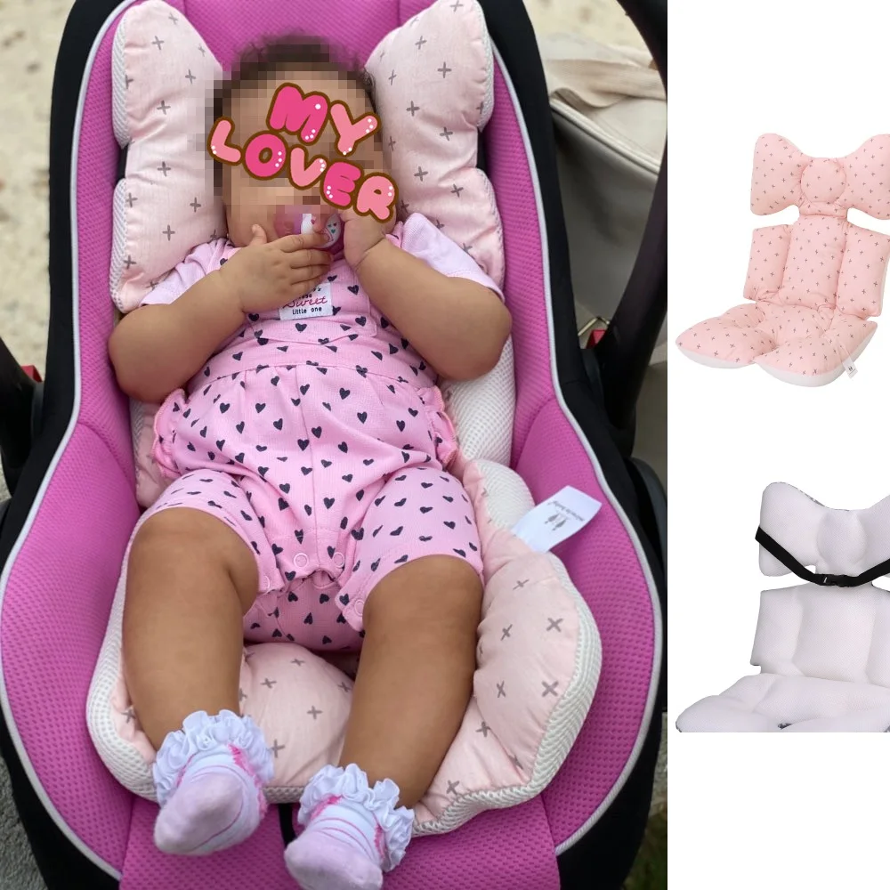 Толстое сиденье для детской коляски подушка детского сиденья из хлопка с 3D