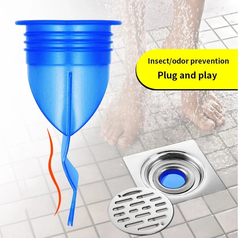 

Deodorization Bathroom Silicone Sink Strainer Shower Channel Drain Anti-odor Backflow Filter Anti-odor Pest Control Floor Drain