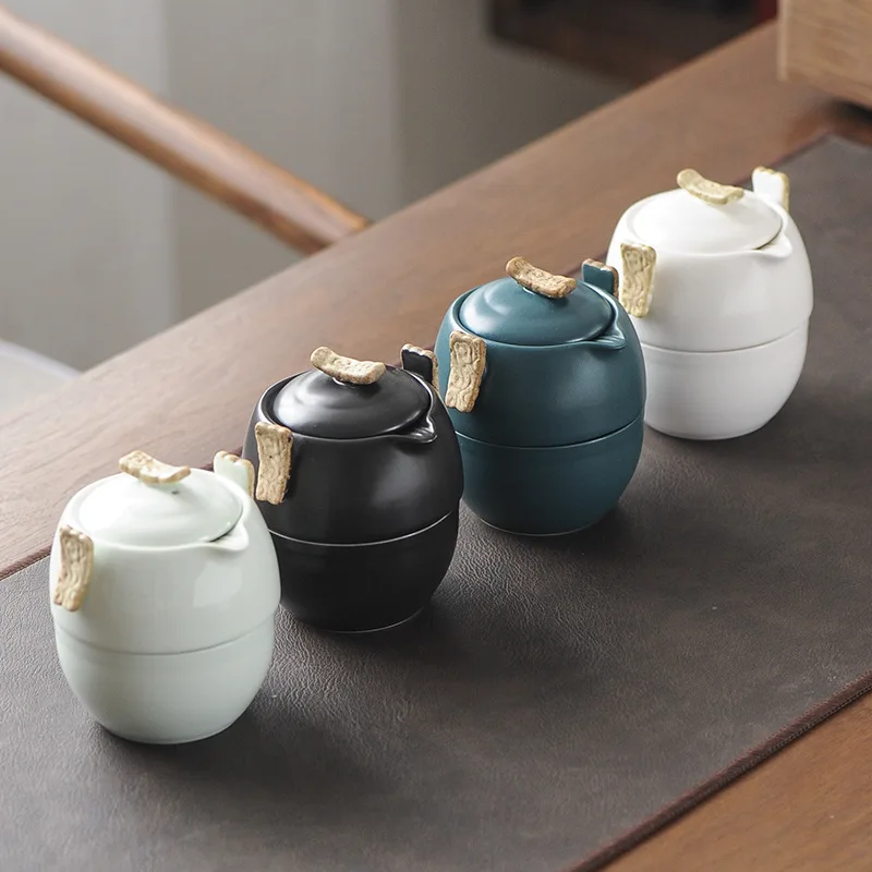 Винтажный дорожный чайный набор керамические портативные чайные принадлежности