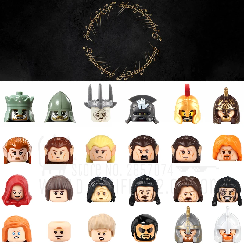 Кирпичи из сериала солдаты строительные блоки эльф стражник эльронд для детей