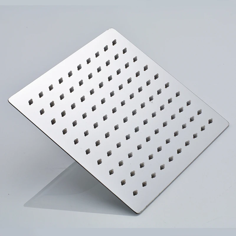 Квадратная и круглая ультратонкая Лейка для душа из нержавеющей стали толщиной 2