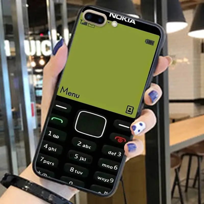 

LJHYDFCNB Nokia Soft Black Phone Case For Iphone 6 6s 7 8 Plus X Xs Xr Xsmax 11 12 Mini Pro Max