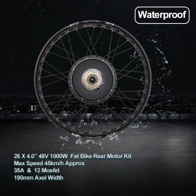 Комплект для переоборудования электровелосипеда PASION фэтбайк 1000 Вт моторное