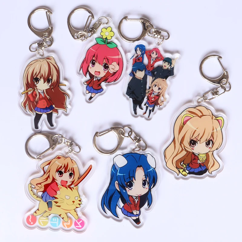 Новое поступление тигровый Дракон Toradora! Брелок Aisaka Taiga двусторонний держатель