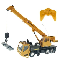 124 remote control truck crane toy rechargeable remote control lift simulation engineering crane childrens toy model rc car