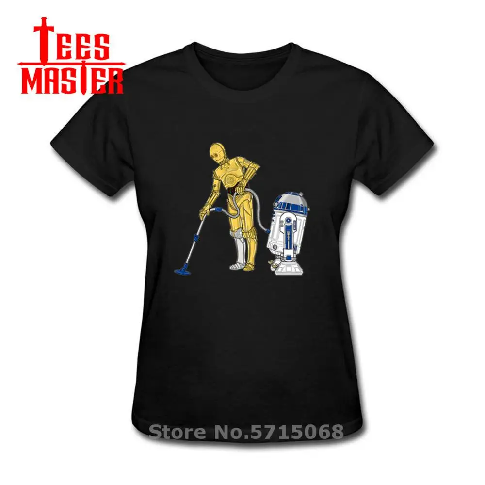Новый 2020 женская футболка с изображением инопланетян забавная дроидов R2 D2 C 3PO