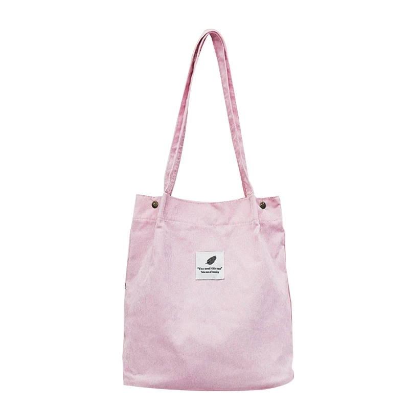 

Women Ladies Corduroy Handbags Shoulder Bag Ladies Tote Purse Messenger H8WD