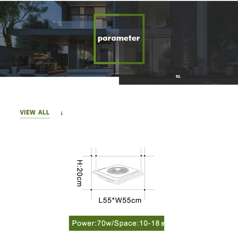Современная люстра MDWELL с вентилятором квадратная Светодиодная лампа 55 х55 см