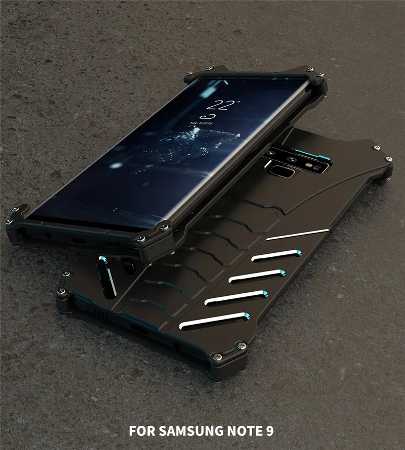 Batman Shockproof Aluminum Case For Samsung Galaxy Note 9 10 8 FE S10 Plus S10E Cover Metal Bumper Frame Case Cover Shell Fundas