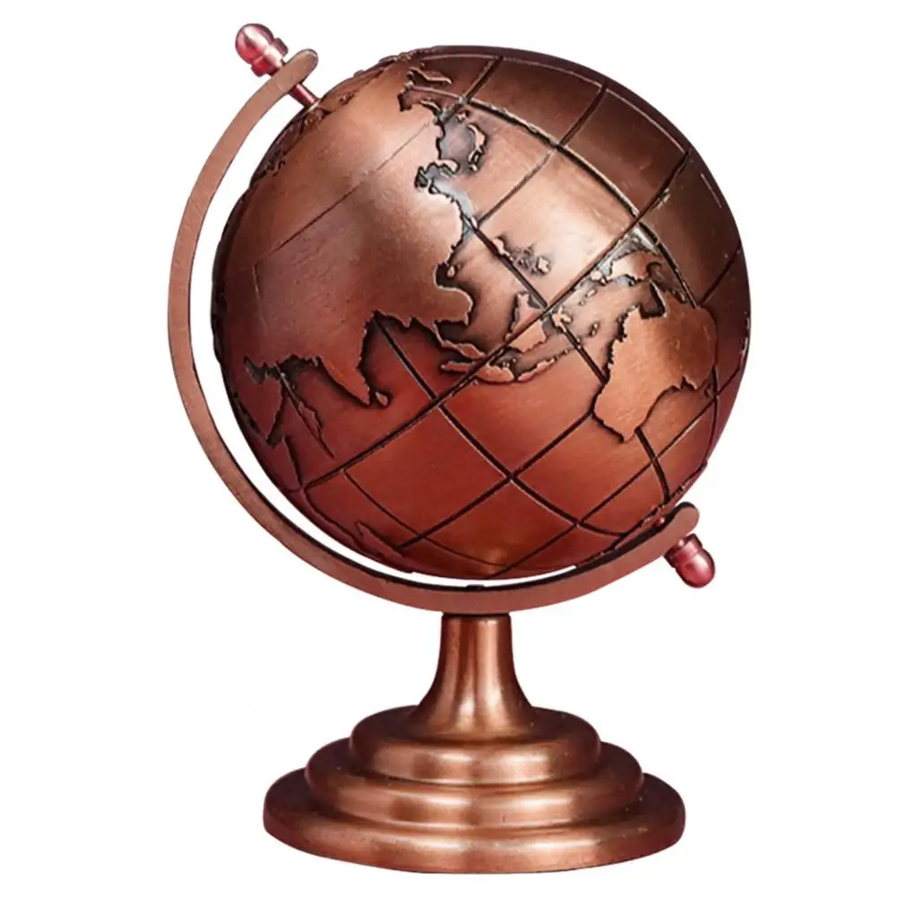 

Smooth Texture Widely Applied Brass Sphere Globe Iron Display for Desktop