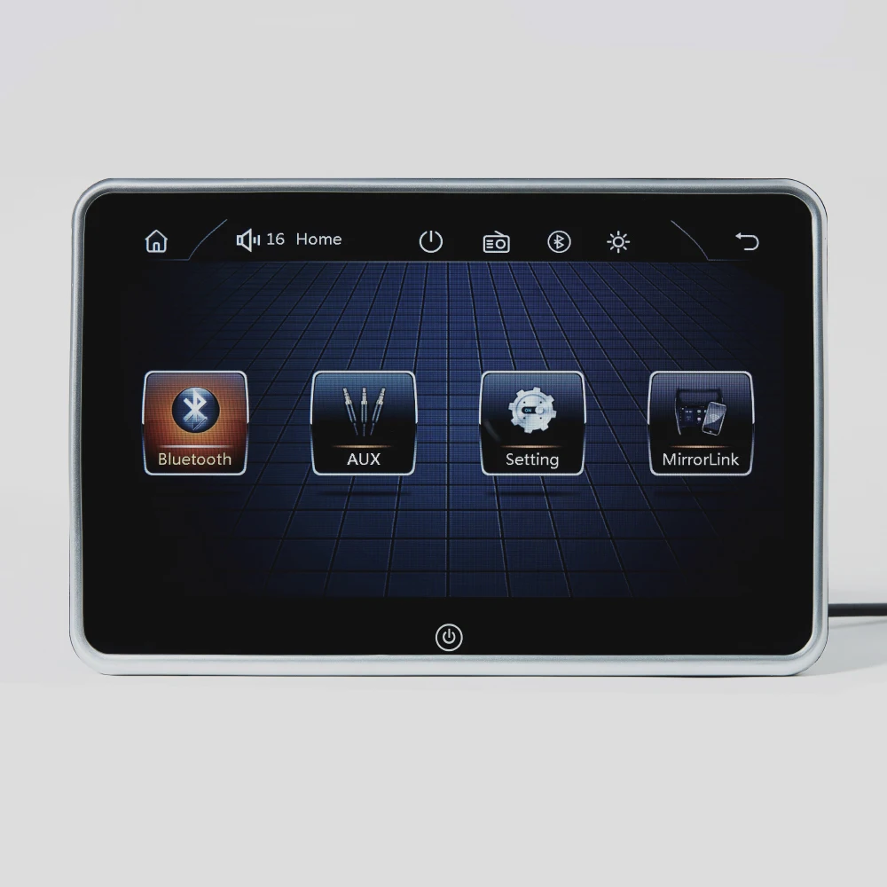 Ультратонкий автомобильный монитор на подголовник 10 1 дюйма MP5 плеер Mirror link Android FM