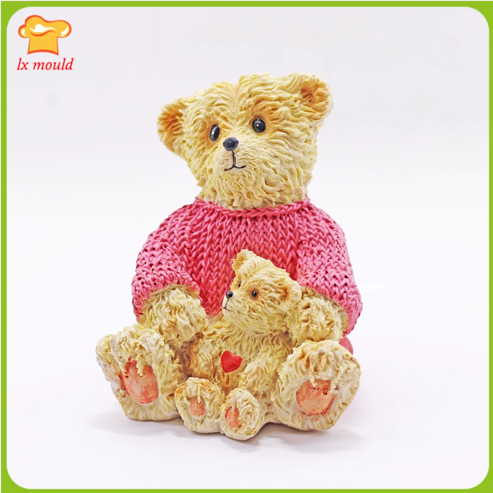 

Новые силиконовые формы для обнимания медведя. Подходит для смолы. Свеча. Гипсовая форма для ароматерапии