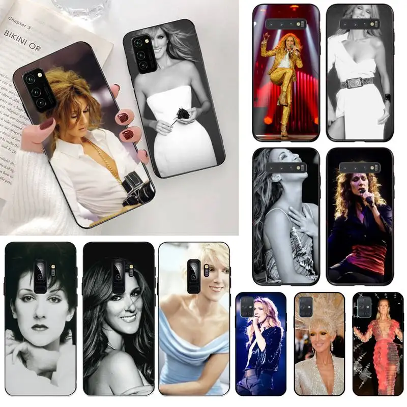 

YJZFDYRM Celine Dion Colorful Cute Custom Soft Phone Case for Samsung S20 plus Ultra S6 S7 edge S8 S9 plus S10 5G lite 2020