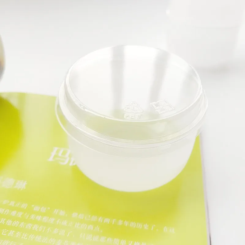 100 шт. высокое качество Матовые прозрачные одноразовые пудинг чашки с высокой