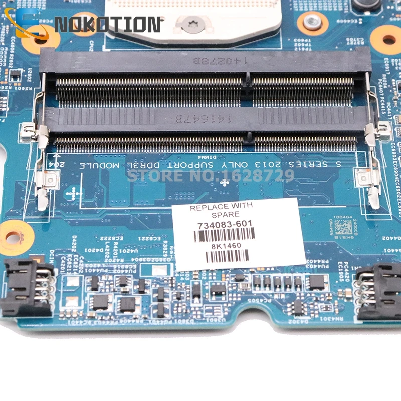 NOKOTION 734083-001 734083-601 734083-501 Материнская плата для HP ProBook 450-G1 450 440 470 G1 PC материнская плата 48.4YW03.011 hd8570m gpu