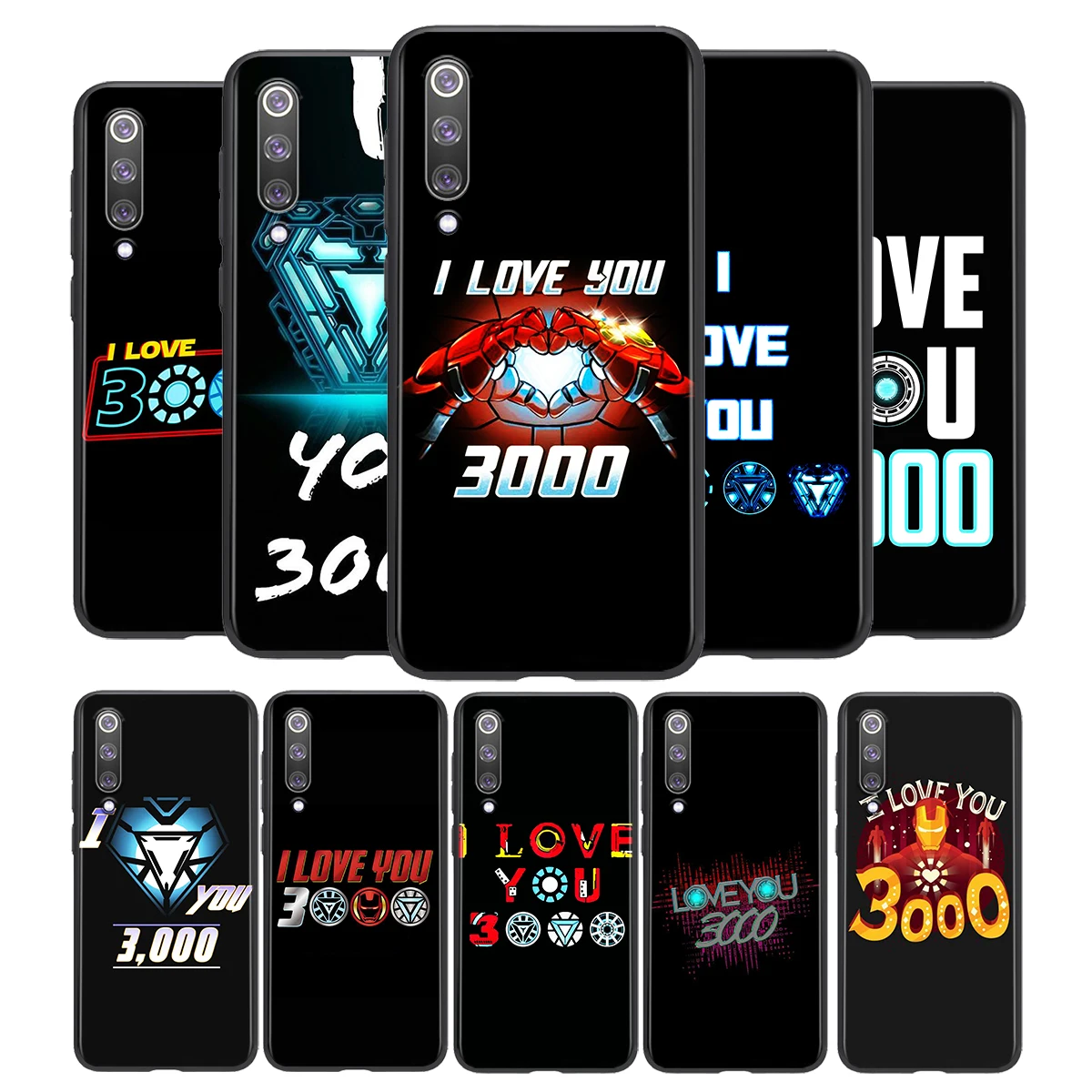 

Marve Love You 3000 For Xiaomi Mi 8 9 10 11 10i 11i 10 10 11Pro A3 9T 10T Lite Pro Se Ultra 5G Black Soft Phone Case