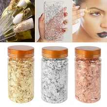 3 г/бутылка имитация золотой фольги хлопья медная Золотая