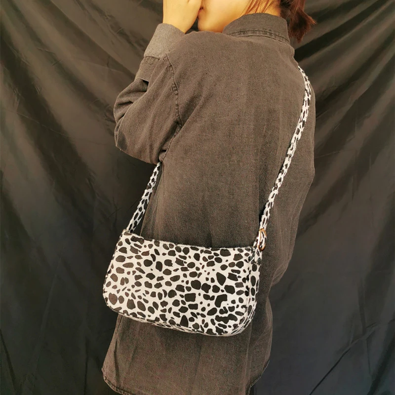 Винтажная женская сумка через плечо из искусственного хлопка молочная