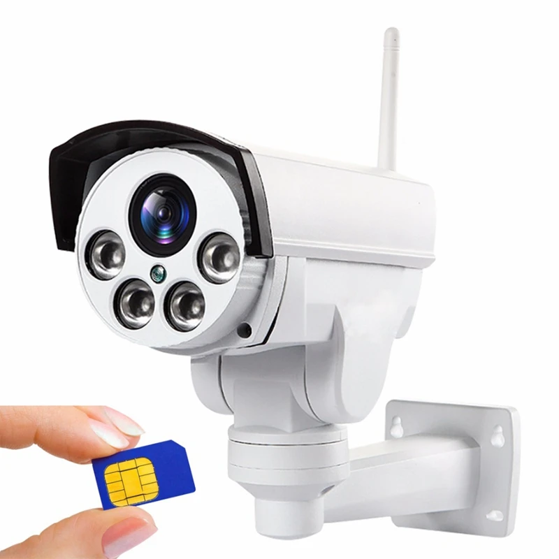 IP-камера с оптическим зумом 1080p 5 МП 4G Wi-Fi | Безопасность и защита