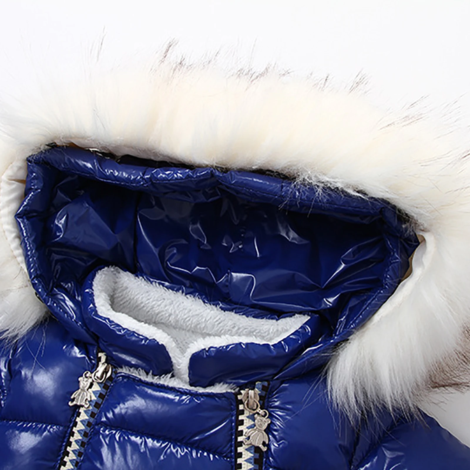 

Newborn Baby Winter Coats Hooded Romper Solid Color PU Leather Jumpsuit with Foot Covers Gloves Zipper Footies Snow Wear