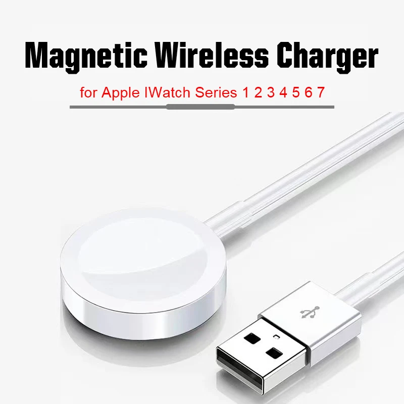 

Watch Charger Portable Wireless Charger For Apple IWatch Series 7 6 5 4 3 2 1 Smart Watches Charging Dock Station USB Charger